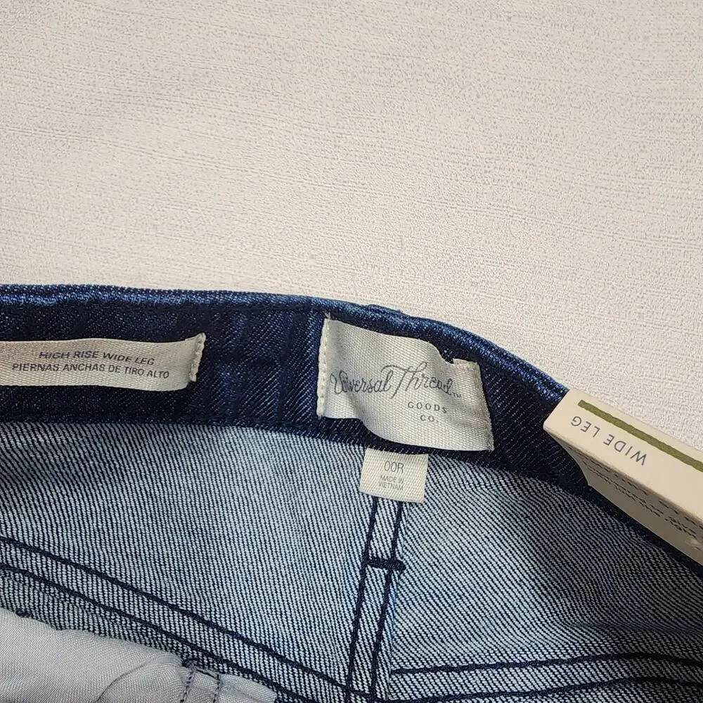 Universal thread high rise fitted hip wide leg W24'' x L42''